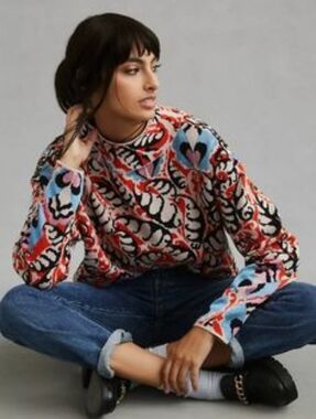 Maeve by Anthropologie Carys Mock-neck Pullover Sweater